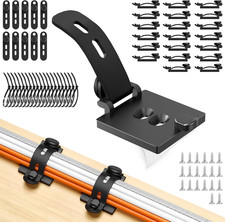 20PCS Cable Management Kit Adhesive Clips and Holders, Reusable Silicone Ties picture