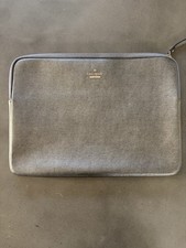 Kate Spade New York Laptop Case Silver Glitter With Gold Logo picture