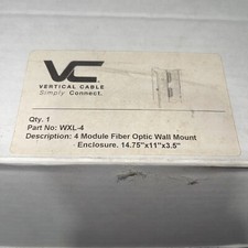 Vertical Cable WXL-4 4 Module fiber optic wall mount enclosure 14.75”x11”x3.5” picture