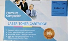Premium Compatible Laser Toner Cartridge Cyan CHQ6471A - HP CANON picture