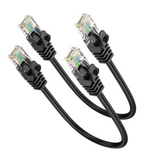 Short Ethernet Cable 0.5FT 2-Pack, Cat6 Patch Cable 6 Inch Cord picture