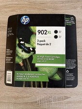 HP 902XL High-Yield Black Ink Cartridge T0A40BN 2 Pack Expired 12/2021 picture