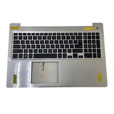 New Palmrest For Dell Inspiron 15 5575 5570 Keyboard w/ Backlit US 0MR2KH Silver picture