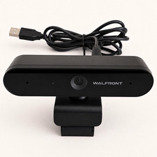 WALFRONT Model USB 2.0 Computer Webcam with Clip Stand, Black picture