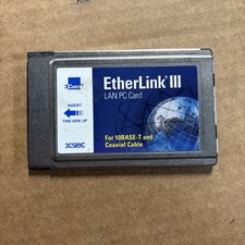 3COM 3C589C ETHERLINK III LAN PC CARD *NO DONGLE CABLE* picture