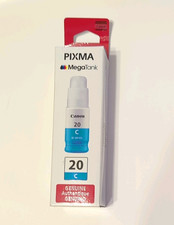 Canon PIXMA GI-20C Genuine Cyan Ink Refill Bottle Inkjet 3383C001AB picture