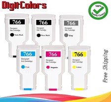 A Set 6 Colors 766 compatible ink cartridge For HP DesignJet XL3600/3600dr picture
