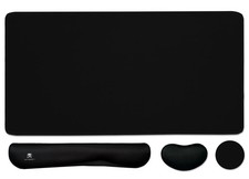 4in1 Black Large Gaming Mouse Pad Keyboard Wrist Rest Support Extended Mat picture