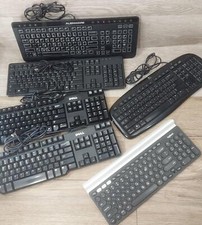 Lot of 6 Untested Keyboard AS IS FOR PARTS Dell Logitech Alienware Keyboards picture