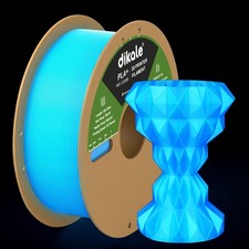 Dikale PLA+ 3D Printer Filament Luminous Blue, 1.75mm No Tangle, Net Weight 2... picture