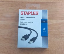 New Staples USB 2.0 Extension 6 Foot Cable picture