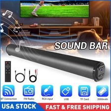 Surround Sound Bar Wireless Subwoofer 4 Speaker System TV Home Theater & Remote picture