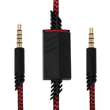 Replacement Nylon Braided Audio Cord Cable for Astro A40 Headset Red Braided picture