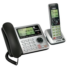 Corded Cordless Phone DECT 6.0 Answering System Caller ID VTech CS6649 ID Call picture
