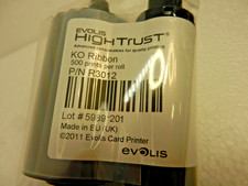 NEW EVOLIS R3012  High Trust KO Ribbon 500 Prints Per Roll picture