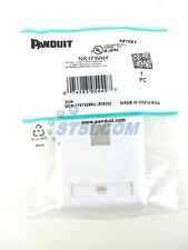 Panduit NetKey  NK1FWHY 1-Port Keystone Faceplate, Labeled Series, White ~STSI picture