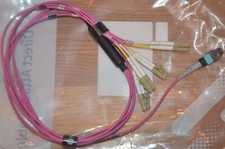 MTP Female 8 Fibers OM4 50/125 Multimode Breakout to 4 LC 2 Meter picture
