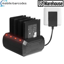4-Slot Battery Charging Cradle with Adapter for Zebra TC51 TC510K TC52 TC56 TC57 picture