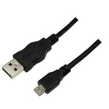 LogiLink CU0034 USB 2.0 Cable USB-A/M to Micro USB/M, Black, 1.8 m. 1.8 m US ~E~ picture