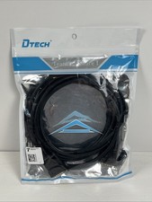 DTECH RS-232 Cable 10ft RS232 Serial Cable Male to Male 9 Pin DB9 picture