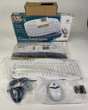 Logitech Cordless Desktop Express Keyboard & Cordless Optical Mouse Open Box picture