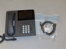 Lot of 5 Avaya 9641GS Gigabit IP Phone Touchscreen Office Business Phone + stand picture
