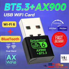 Wifi 6 AX900M 802.11AX + Bluetooth Mini USB Dongle Dual Band for PC Win 10/11 picture