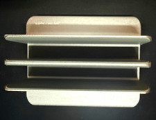 Silver Aluminum Laptop Stand/Holder with Base Plate, 4-Slot Bracket Design picture