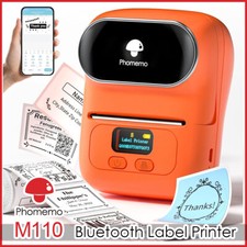 Phomemo M110 Label Maker Machine Thermal Bluetooth Label Barcode Printer LOT picture