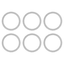 Universal Sparkle Magnetic Adapter Ring, 6 Pcs Sticker Ring, Silver Tone picture
