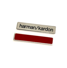 4 Pcs Aluminum  Emblem Badge Replacement for harman / kardon 62 mm x 12mm picture