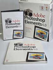 Adobe Photoshop Elements 4.0 PC In Box Sealed Book Photo Editing Software picture