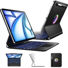 Wenlaty iPad Air 11” M2 2024 Keyboard Case With Trackpad Backlit For Pro 11 Gen picture