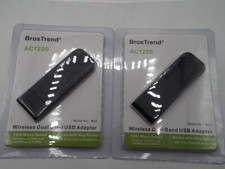 2-Pack BrosTrend AC1 Wireless Dual Band USB Adapter 1200 Mbps Speed AC1200 picture