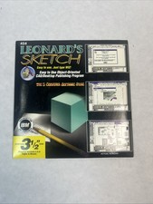 Wiz Technology Vintage 1994 Leonard's Sketch Floppy Disc, Computer, Sealed 3.5” picture