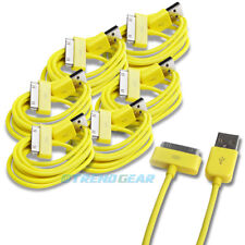 6PCS 6FT USB SYNC DATA POWER CHARGER CABLES IPAD IPHONE IPOD CLASSIC NANO YELLOW picture