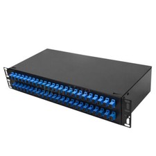 48 core Rack Mount Fiber Termination Box Patch Panel ODF SC UPC Pigtail Adapter- picture