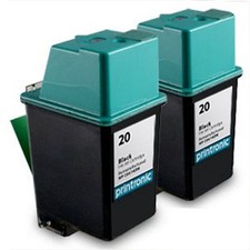 2 Pack HP 20 Ink Cartridge C6614D FAX 1010 1010xi 1020 1020xi 1040 1040xi 1050 picture