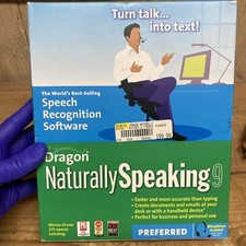 DRAGON NATURALLY SPEAKING 9 PREFERRED Speech-Recognition Software picture