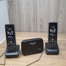 Panasonic KX-TGP600 SIP DECT VoIP Base + 2 KX-TPA60 Cordless Phones , Chargers picture