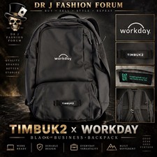 Timbuk2 Workday Black Laptop Backpack Business Travel Computer Bag picture