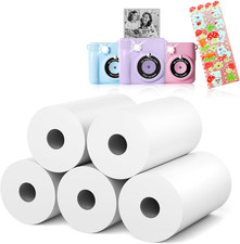 5 Rolls Kids Camera Paper Roll Refill - HD Kids Camera Instant Print Paper picture