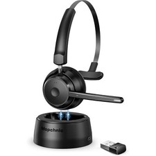 Mopchnic Bluetooth Headset, Wireless Headset with AI Noise Canceling Microphone picture
