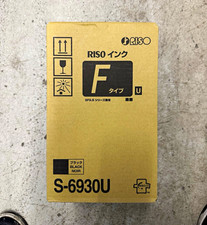RISO F Black Ink  Genuine OEM RISO S-6930U F Type Black Ink Factory Sealed picture