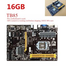 Used For BIOSTAR TB85 Motherboard LGA 1150 DDR3 16GB Mining PCI-E 3.0 Mining picture
