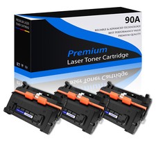 3 Pack for HP 90A CE390A Black Toner Cartridge LaserJet Enterprise 600 M4555 picture