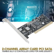 2-Channel Array Card PCI SATA150 2 Ports Raid 0 Raid 1 SIL3112 Controller CardS4 picture