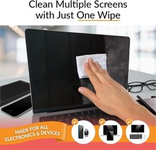 Fast-Drying 100 Count Electronics Wipes - Gentle Care for Screens and Devices picture
