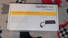 StarTech USB 3.0 Dual DisplayPort Dock | DisplayLink | 2x 4K | Ethernet | NEW picture