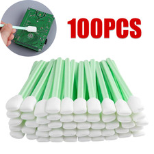 100Pcs Foam Tip Cleaning Swabs Sticks For Solvent Format Printers Sponge Stick picture